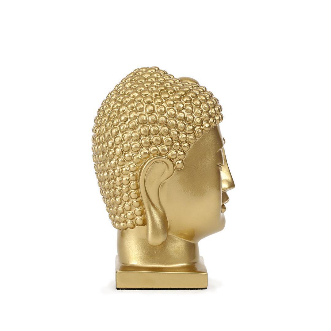Buy Religious Idols - Decorative Golden Buddha Head | Showpiece for Table by Home4U on IKIRU online store
