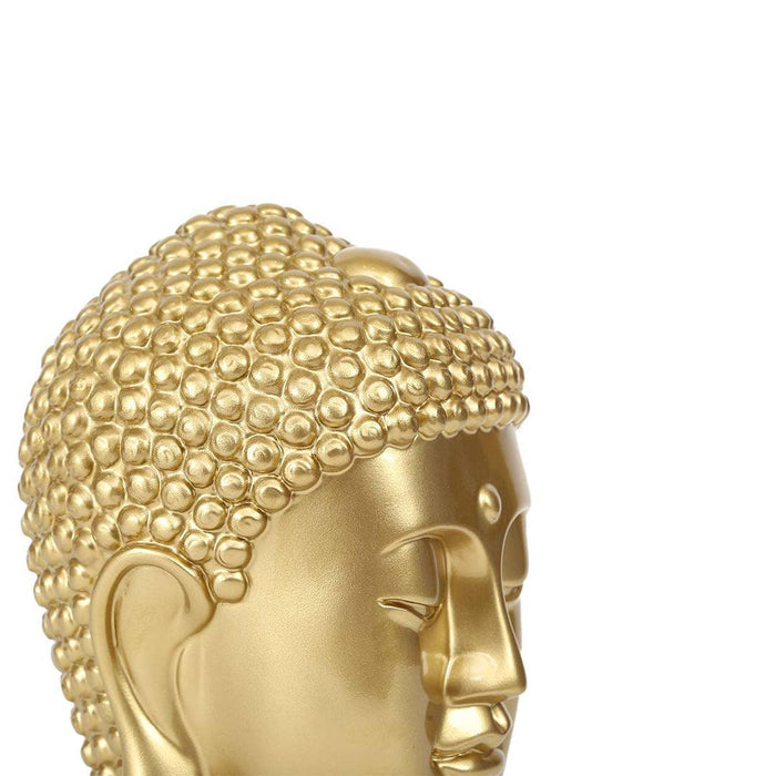 Buy Religious Idols - Decorative Golden Buddha Head | Showpiece for Table by Home4U on IKIRU online store