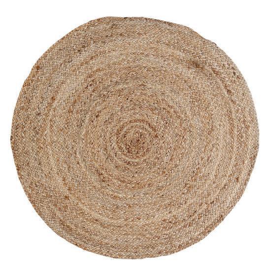 Buy Rugs - Natural Braided Jute Round Rug | Floor Mat For Living Room and Home by Sashaa World on IKIRU online store