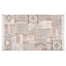 Buy Rugs - Printed Dhurrie Rug With Fringes For Living Room & Bed Room Rust and Beige Colour by Houmn on IKIRU online store