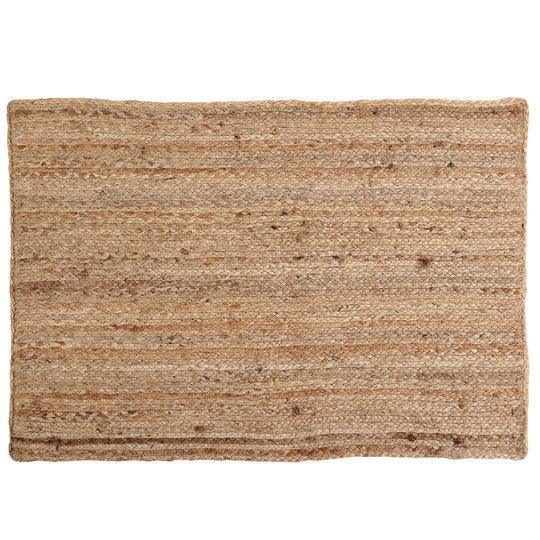 Buy Rugs - Rectangular Braided Natural Jute Rug With Printing | Floor Mat For Living Room and Home by Sashaa World on IKIRU online store