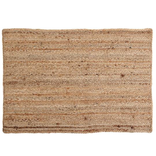 Buy Rugs - Rectangular Braided Natural Jute Rug With Printing | Floor Mat For Living Room and Home by Sashaa World on IKIRU online store