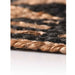 Buy Rugs - Round Black Symmetric Design Jute Rug | Circular Floor Mat For Living Room Bedroom & Home by Sashaa World on IKIRU online store