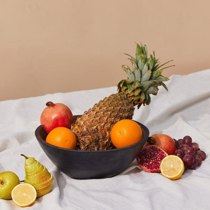 Buy Serving Bowl - Acacia Wood Dual Tone Fruits & Salad Serving Bowl For Kitchen & Serveware by Muun Home on IKIRU online store