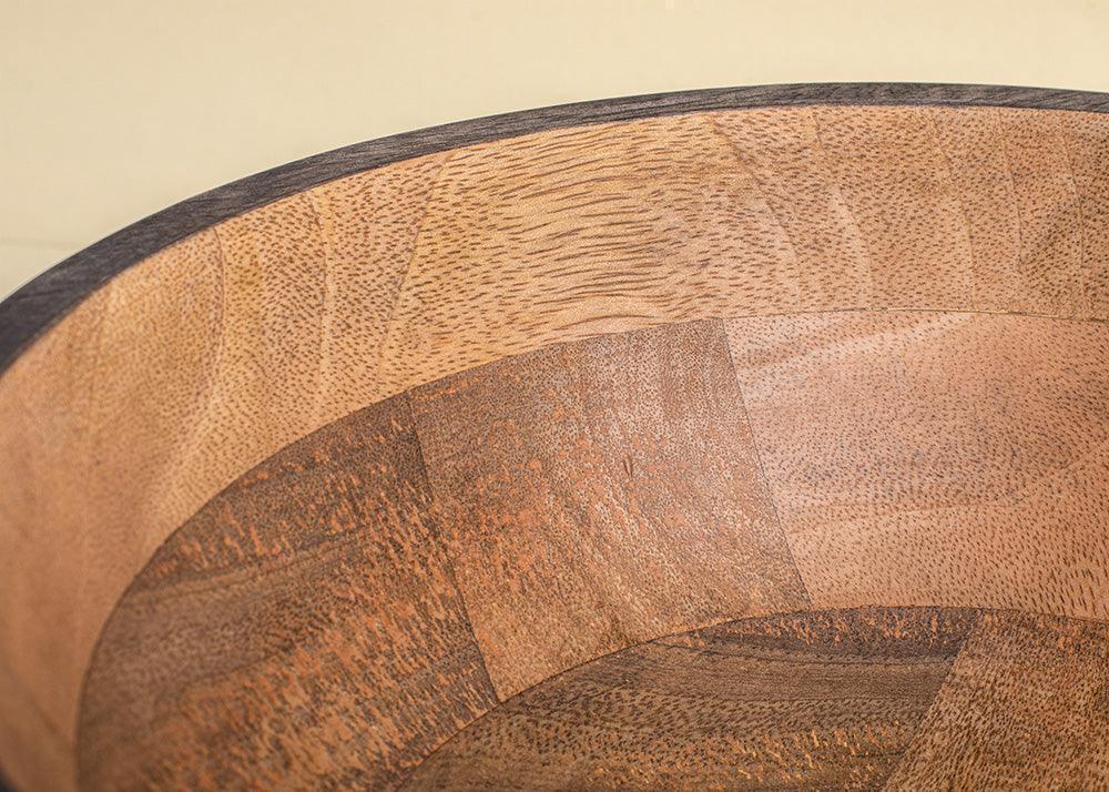 Buy Serving Bowl - Acacia Wood Dual Tone Fruits & Salad Serving Bowl For Kitchen & Serveware by Muun Home on IKIRU online store