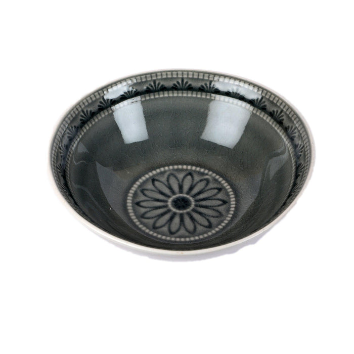 Buy Serving Bowl - Stylish Grey Ceramic Siyana Bowl | Round Serveware For Home & Restaurant by Courtyard on IKIRU online store