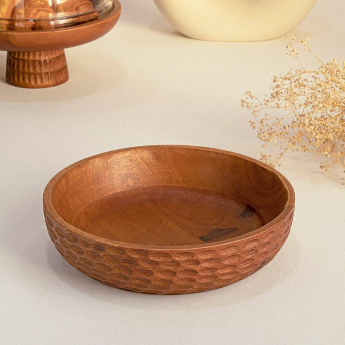 Buy Serving Bowl - Wooden Serving Bowl Set of 2 Bowls by Houmn on IKIRU online store