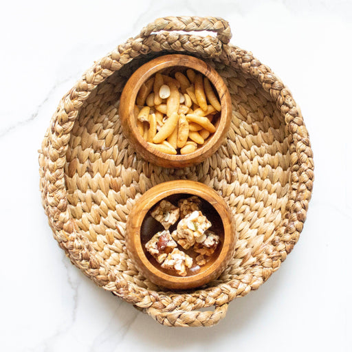 Buy Serving Platter & Tray - Eco-Friendly Grass Woven Serving Tray | Serving Platter by Byora Homes on IKIRU online store