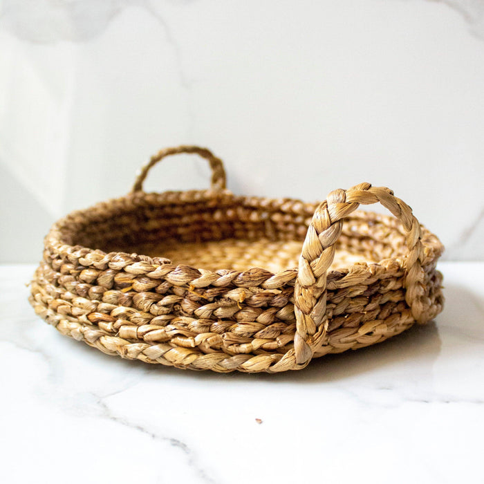 Buy Serving Platter & Tray - Eco-Friendly Grass Woven Serving Tray | Serving Platter by Byora Homes on IKIRU online store