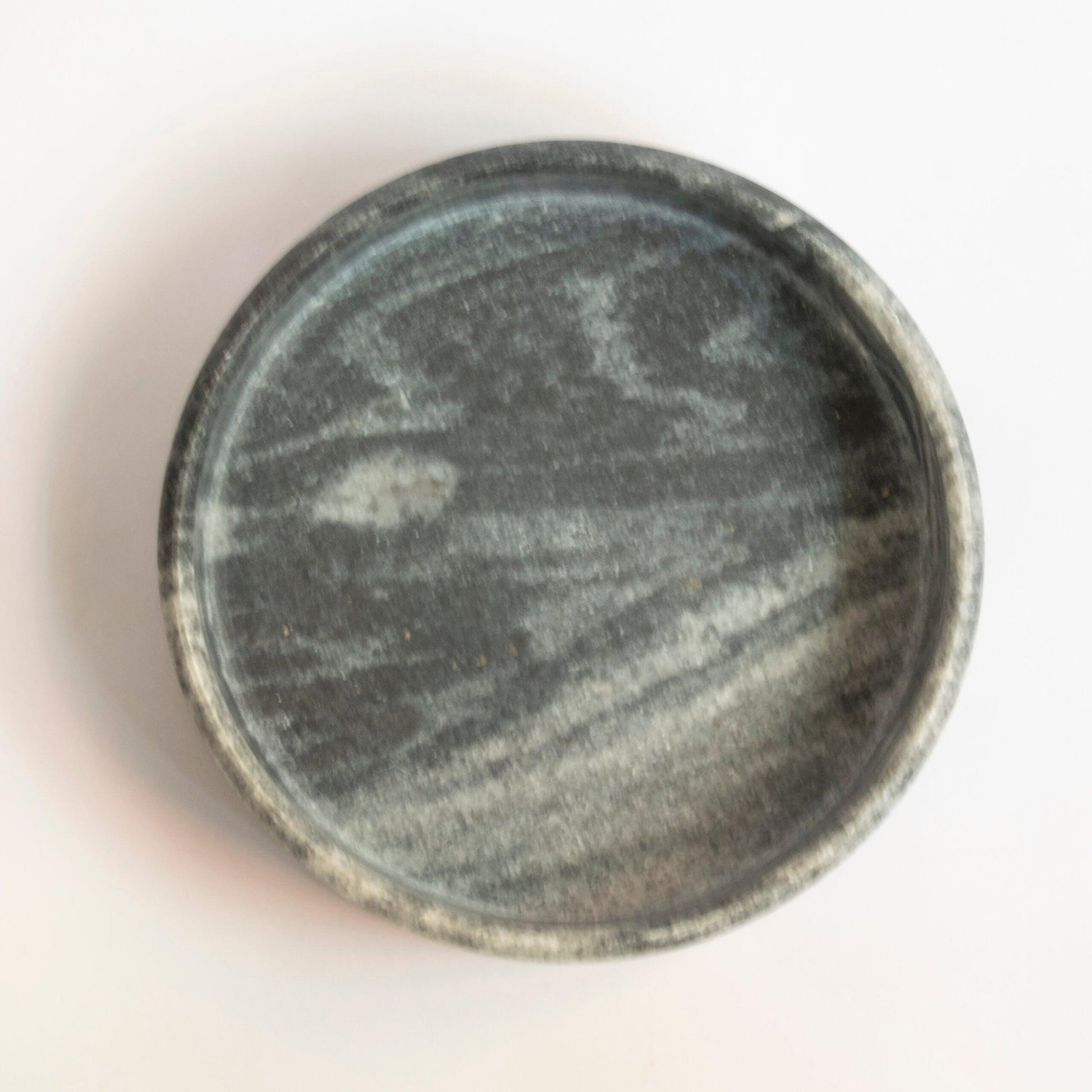 Buy Serving Platter & Tray - Grayscale Trinket Tray | Round Key Holder For Table by Byora Homes on IKIRU online store