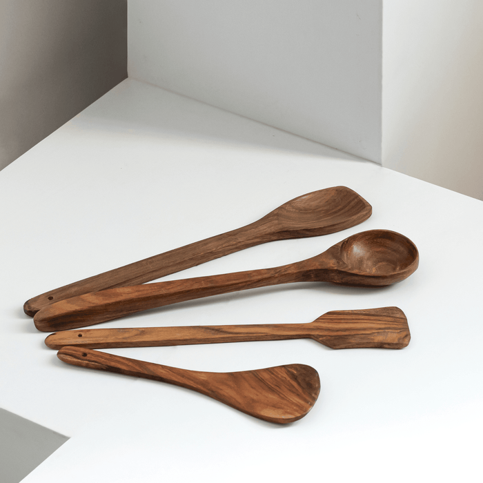 Buy Serving spoon - Kitchen Non-stick spatula set of 4 by Mirai Woods on IKIRU online store