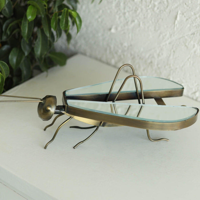 Buy Showpieces & Collectibles - Antique Brass & Mirror Finish Grasshopper Table Decor | Decorative Ant For Side Table Or Center Table by Orange Tree on IKIRU online store