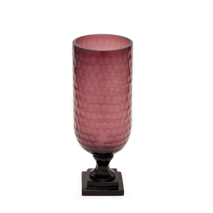 Buy Showpieces & Collectibles - Decorative Glass Hurricane Large For Home Decor Pink Color by Home4U on IKIRU online store