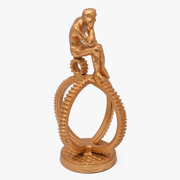 Buy Showpieces & Collectibles - Decorative Golden Thinking Man Showpiece Sculpture For Home Decor by Casa decor on IKIRU online store