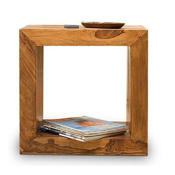 Buy Side Table - Small Square Side Corner Table For Living Room | Cube Table For Office by The home dekor on IKIRU online store
