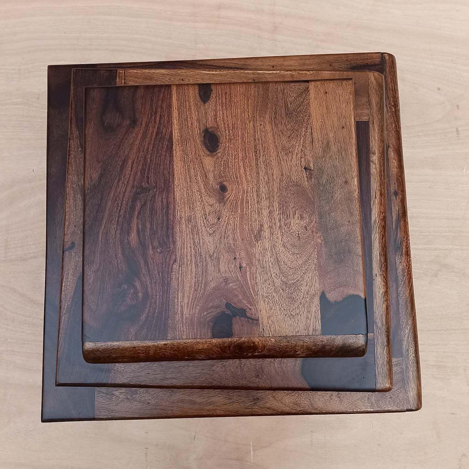 Buy Side Table - Square Wooden Book Style Side Table | Coffee Table For Living Room by The home dekor on IKIRU online store