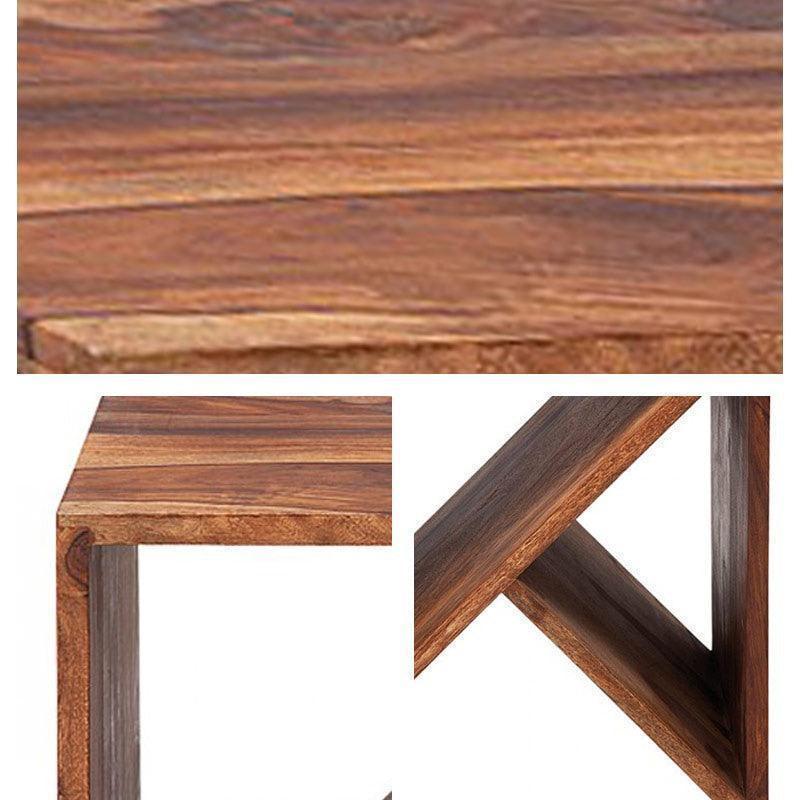 Buy Side Table - T- Cube Wooden Side Table | Coffee Table For Living Room by The home dekor on IKIRU online store