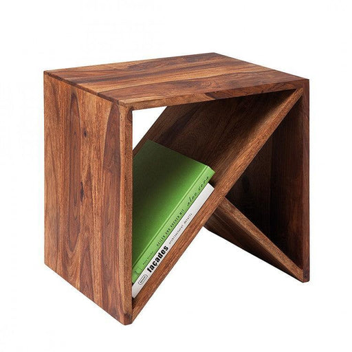 Buy Side Table - T- Cube Wooden Side Table | Wooden Coffee Table For Living Room by The home dekor on IKIRU online store