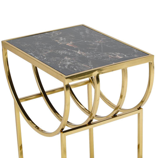 Buy Side Table - Unique Side Table For Living Room & Bedroom Golden Finish by Home4U on IKIRU online store