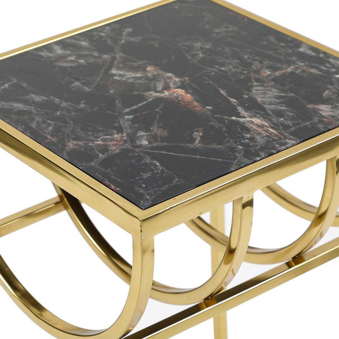 Buy Side Table - Unique Side Table For Living Room & Bedroom Golden Finish by Home4U on IKIRU online store