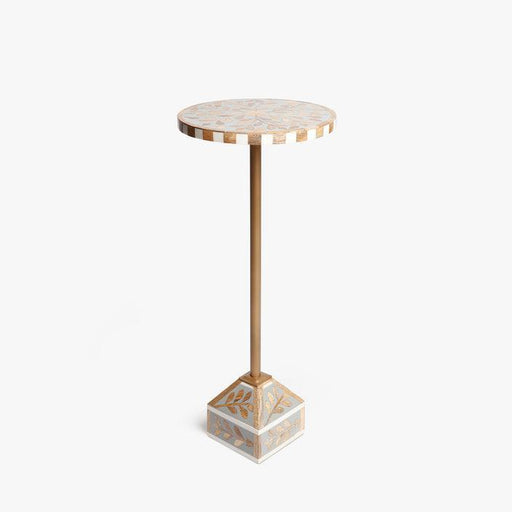 Buy Side Table - Wooden & Metal Vintage Drink Side Table For Home And Living Space by Casa decor on IKIRU online store