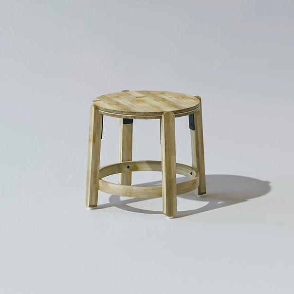 Buy Stool - Bamboo & Mild Steel Rad Mini Stool | Wooden Chair For Home & Living Room by Mianzi on IKIRU online store