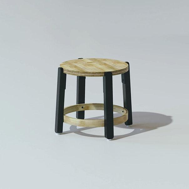Buy Stool - Bamboo & Mild Steel Rad Mini Stool | Wooden Chair For Home & Living Room by Mianzi on IKIRU online store