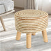 Buy Stool - Black Round Jute & Cotton Seating Stool For Living Room & Home by Sashaa World on IKIRU online store