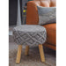 Buy Stool - Natural Grey Cotton Macrame Seating Stool | Pouf For Living Room & Home by Sashaa World on IKIRU online store