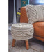 Buy Stool - Natural Round Cotton Macrame Seating Stool For Living Room & Home by Sashaa World on IKIRU online store