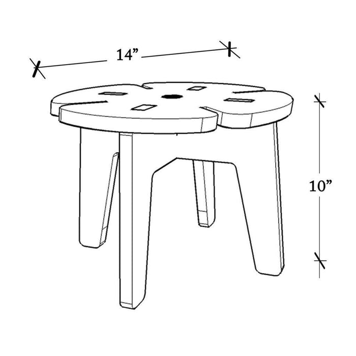 Buy Stool - White Grape Stool for Kids Child | Armless Footstool Seat by X&Y on IKIRU online store