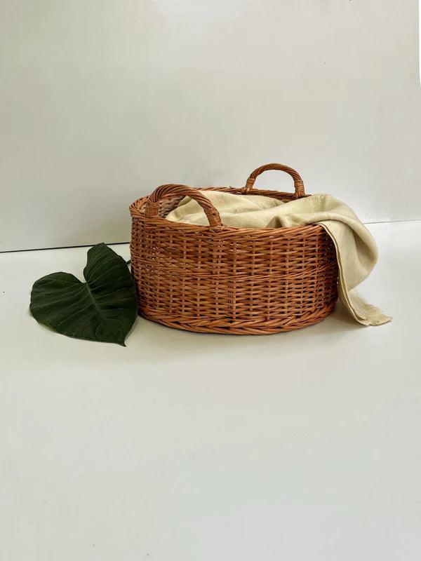 Buy Storage & Organizer - Handwoven Wicker Peony Basket | Storage Unit For Home Organizer by Mianzi on IKIRU online store