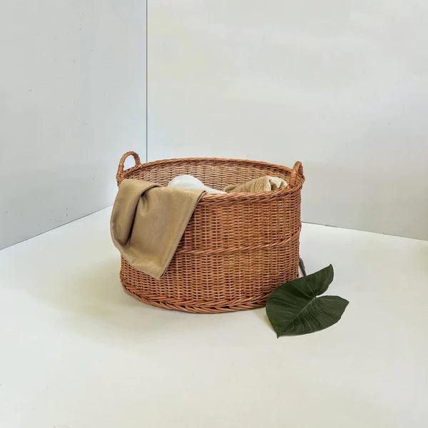 Buy Storage & Organizer - Handwoven Wicker Peony Basket | Storage Unit For Home Organizer by Mianzi on IKIRU online store