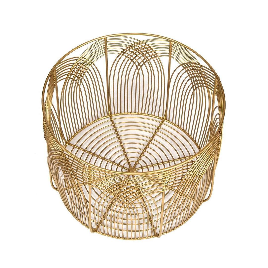 Buy Storage & Organizer - Stylish Golden Laundry Basket | Storage Basket For Bathroom & Bedroom by Home4U on IKIRU online store