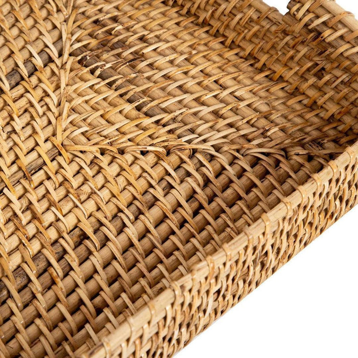 Buy Storage Tray & Basket - Rattan Multipurpose Rectangular Organiser Tray- Eco Friendly by Home4U on IKIRU online store