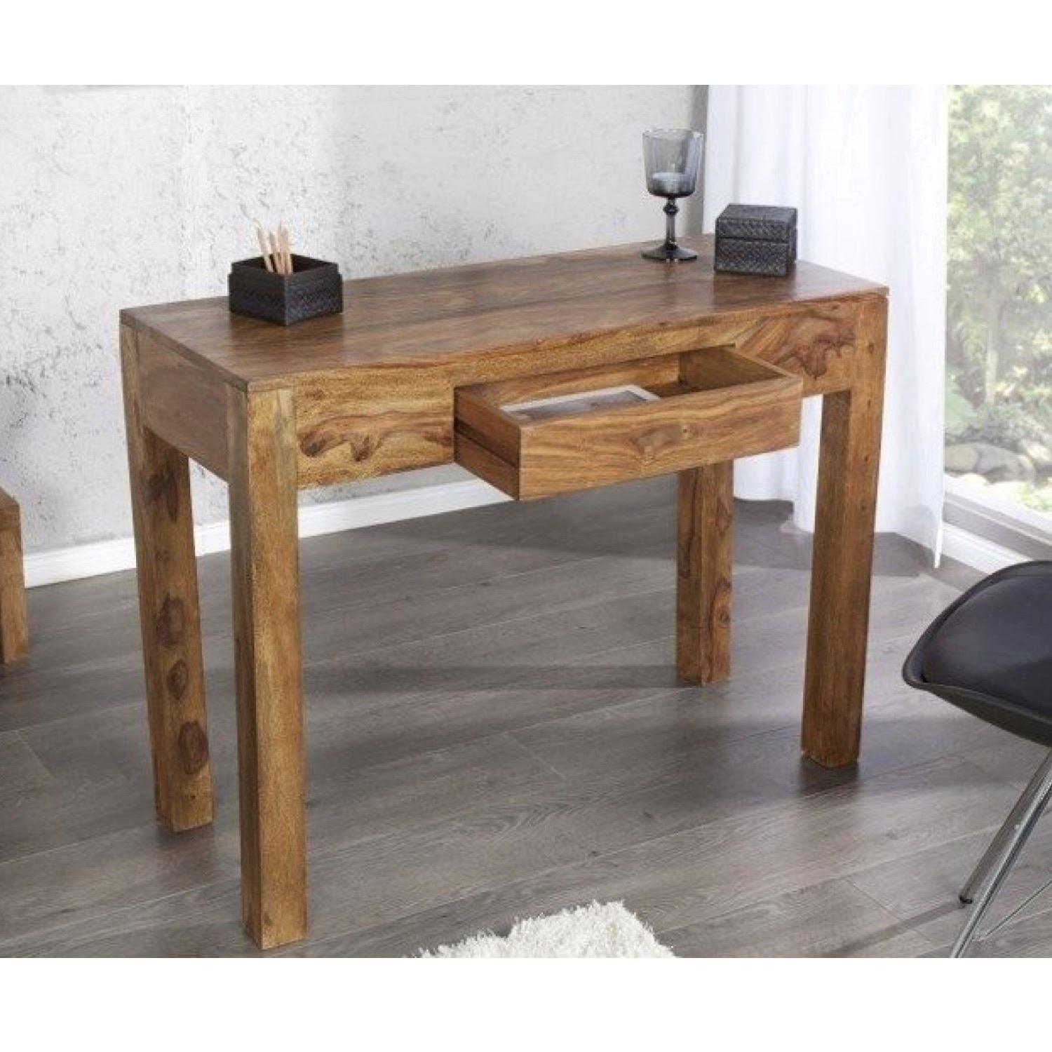 Buy Study Table - Rectangular Sheesham Wood Study And Corner Table For Home by The home dekor on IKIRU online store
