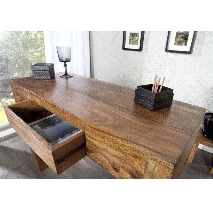 Buy Study Table - Rectangular Sheesham Wood Study And Corner Table For Home by The home dekor on IKIRU online store