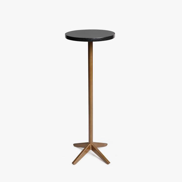 Buy Table - Black Marble and Metal Side Drink Table For Home And Living Space by Casa decor on IKIRU online store