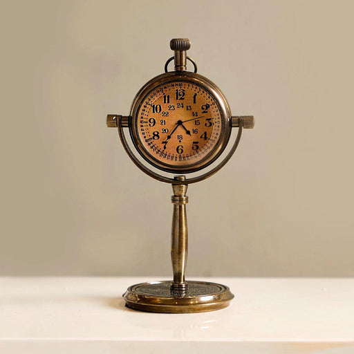Buy Table Clock - Vintage Table Clock With Stand For Side Table & Decor by Home4U on IKIRU online store