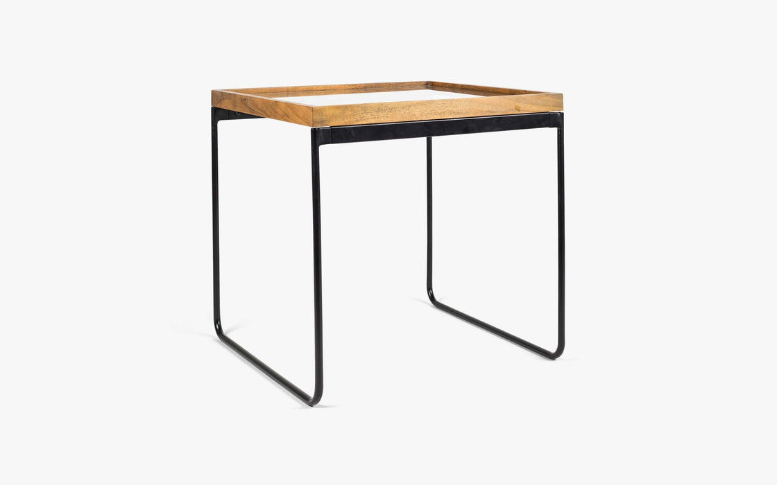 Buy Table - Jasper Minimalist Nested Table Set Of 2 | Wooden & Metal Side Table For Home And Living Room by Orange Tree on IKIRU online store