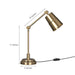 Buy Table lamp - Adjustable Table Lamp For Study, Office, Bedroom, Antique Gold Color by KP Lamps Store on IKIRU online store