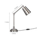Buy Table lamp - Adjustable Table Lamp For Study, Office, Bedroom, Silver Color by KP Lamps Store on IKIRU online store