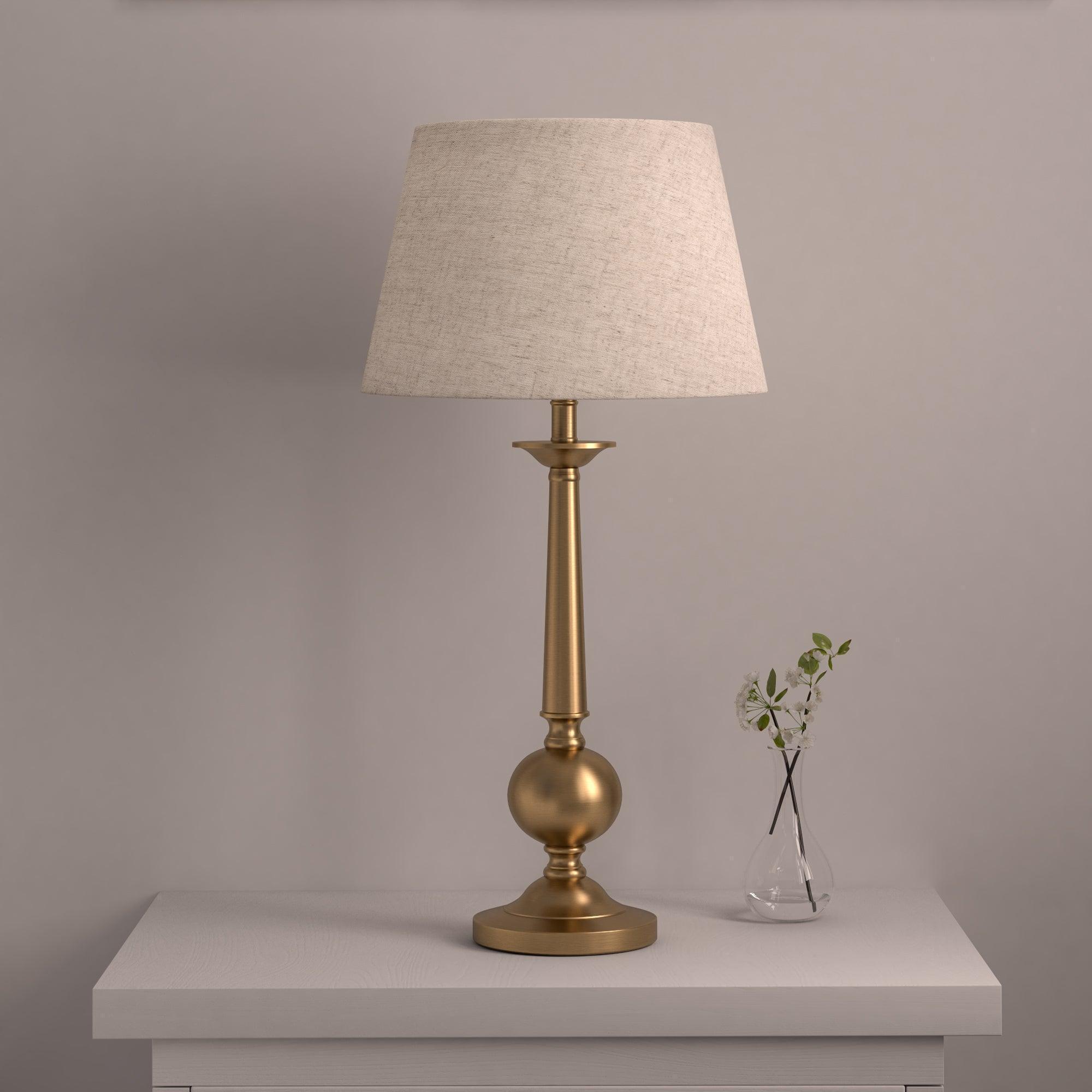 Buy Table lamp - Antique Bedroom Side Table Lamp | Brass Table Lamp Gold by KP Lamps Store on IKIRU online store