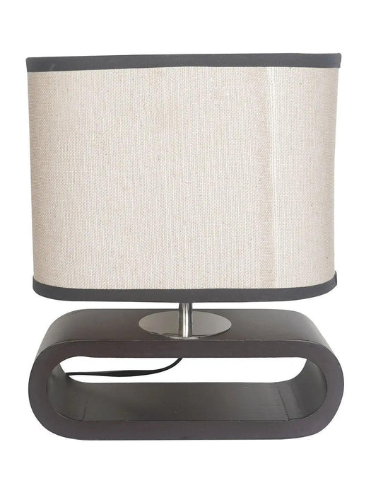Buy Table lamp - Asian Style Capsule Shaped Dark Brown Table Lamp by Fos Lighting on IKIRU online store