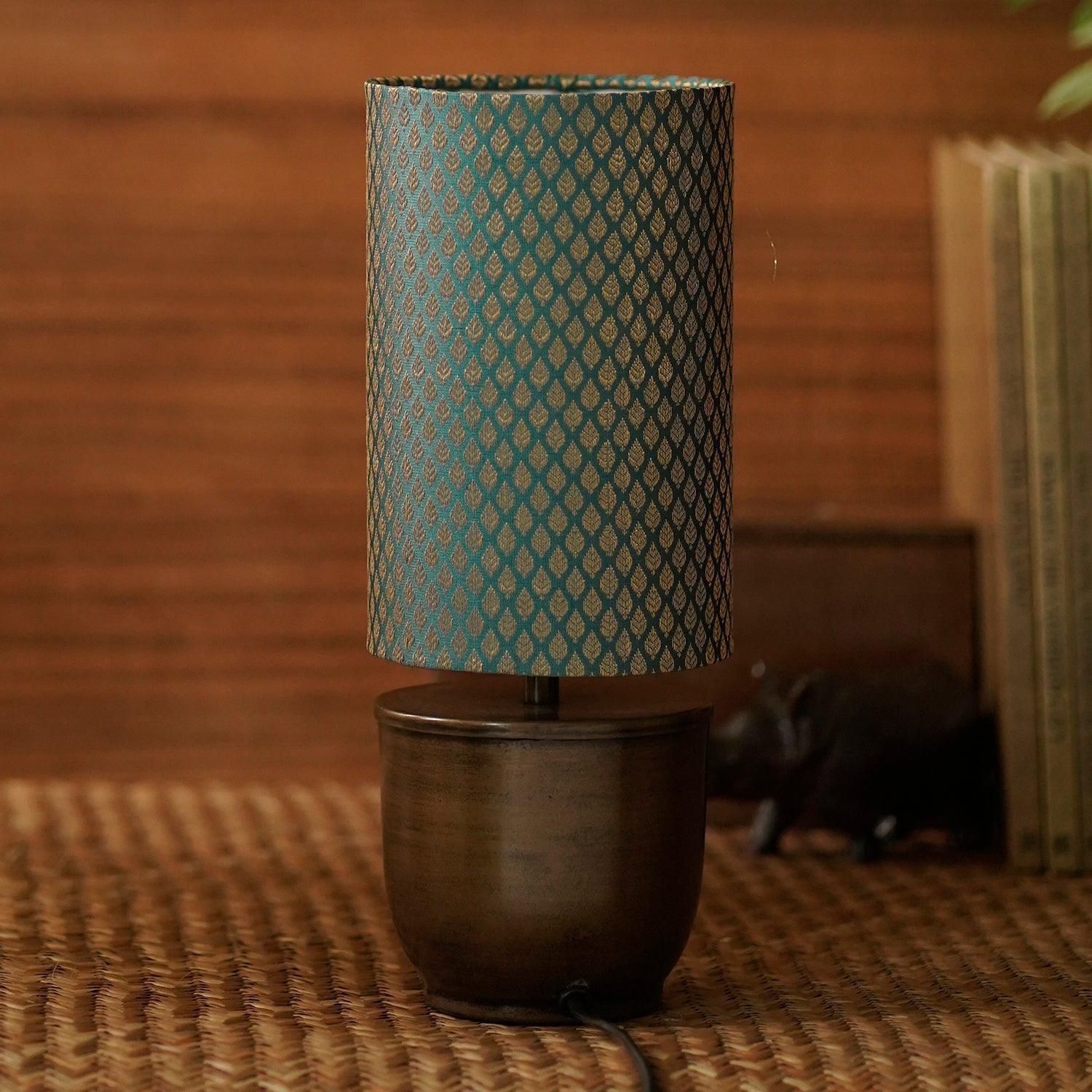 Buy Table lamp - Banaras Modern Metallic Table Light | Decorative Lampshade For Bedroom & Living Room by Courtyard on IKIRU online store