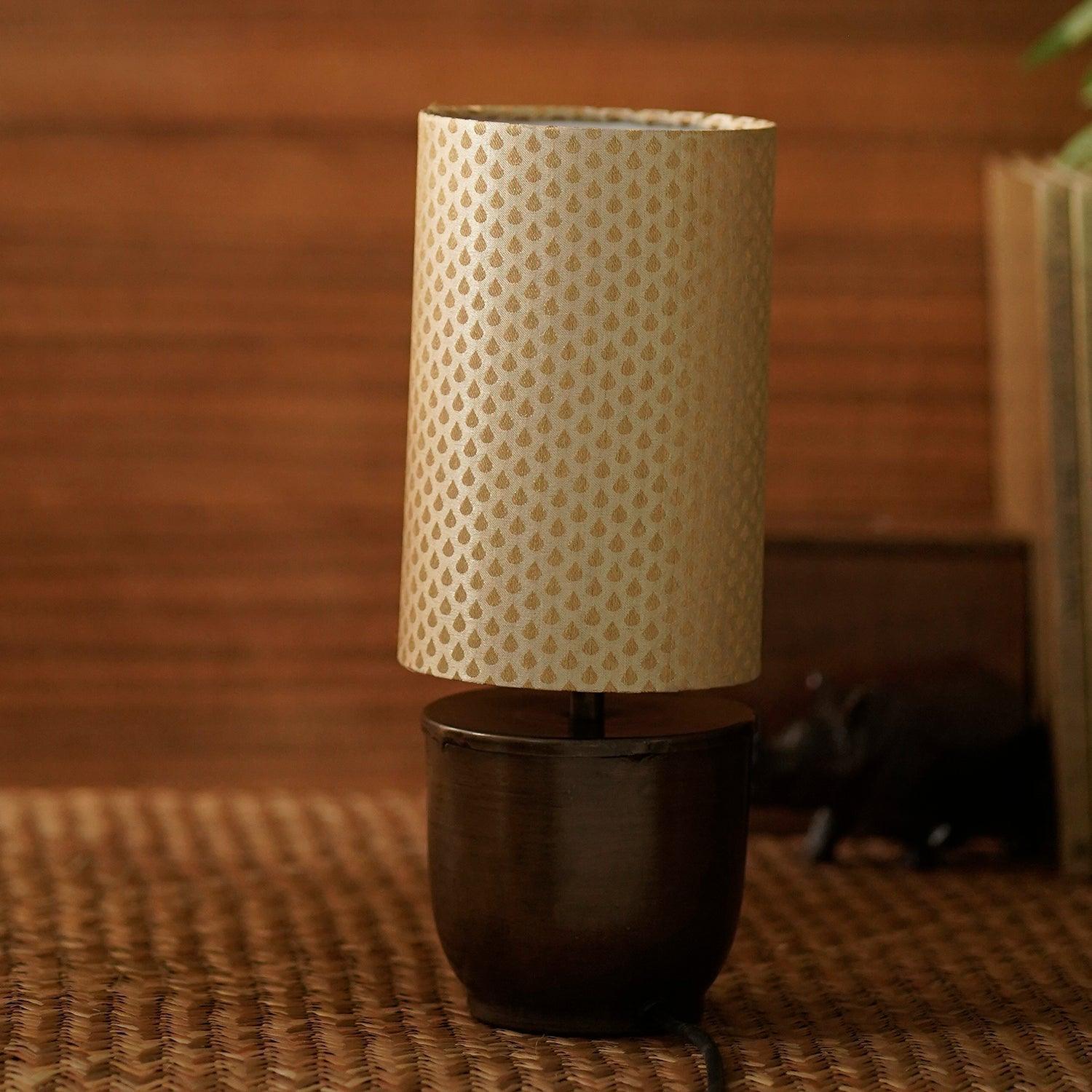 Buy Table lamp - Banaras Modern Metallic Table Light | Decorative Lampshade For Bedroom & Living Room by Courtyard on IKIRU online store