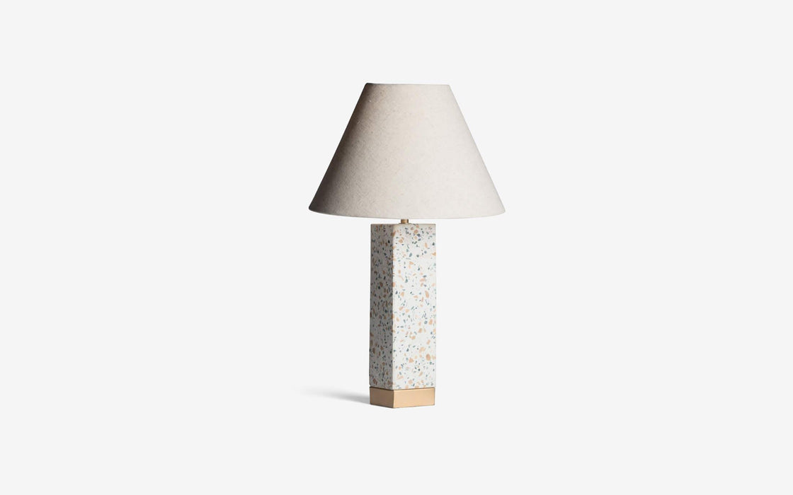 Buy Table lamp - Decorative Natural Stone & Iron Handcrafted Conical Table Lamp For Decor And Home by Orange Tree on IKIRU online store