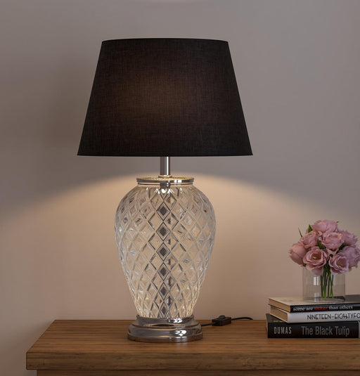 Buy Table lamp - Diamond Cut Glass Table Lamp For Living Room and Bedroom by KP Lamps Store on IKIRU online store