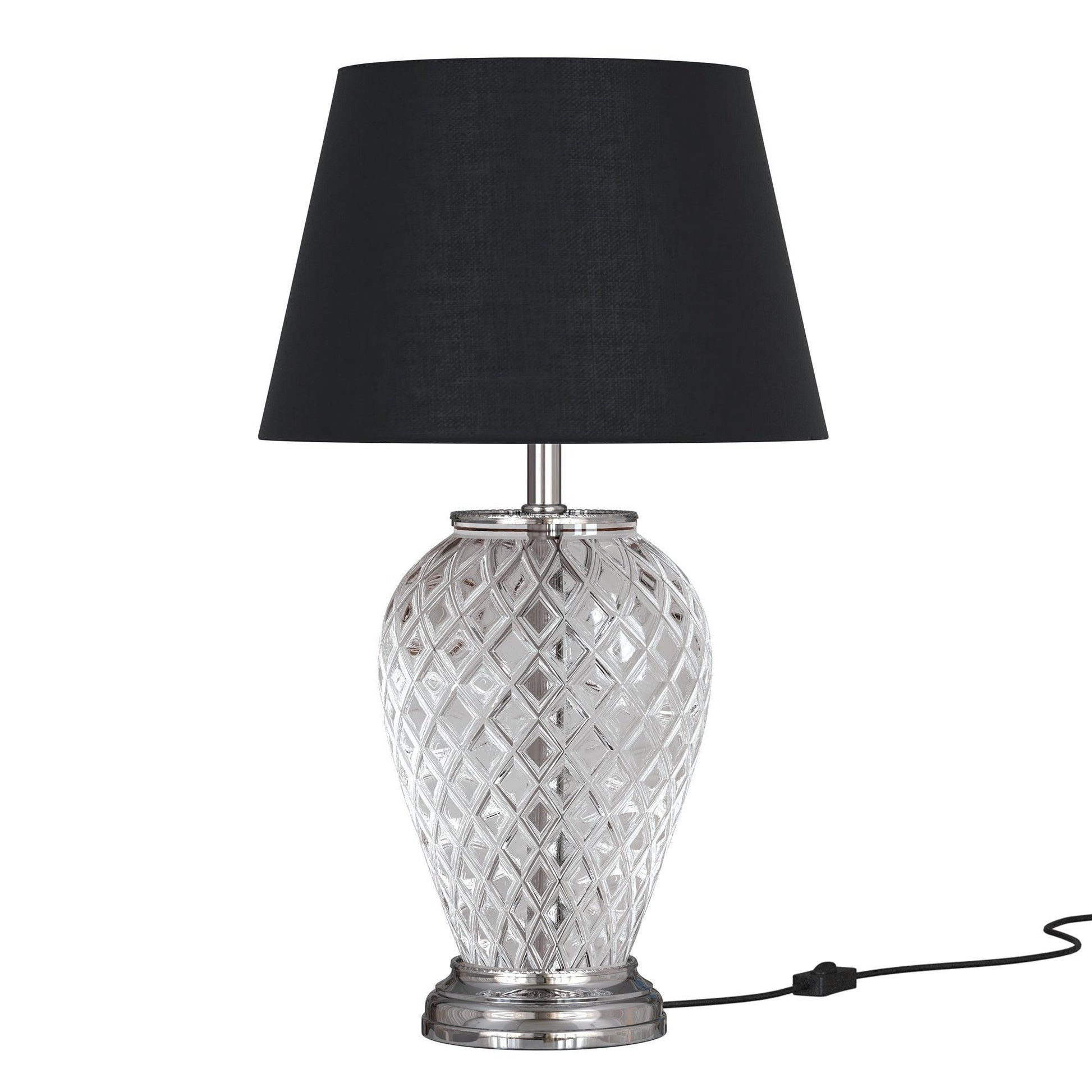 Buy Table lamp - Diamond Cut Glass Table Lamp for Living Room and Bedroom | Lamp Table by KP Lamps Store on IKIRU online store