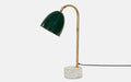 Buy Table lamp - Eros Modern Green Finish Study Table Lamp | Elegant Light For Study Room Or Office by Orange Tree on IKIRU online store